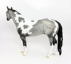 AEDUS~OOAK DAPPLE GREY PAINT WITH MAPPING ISH MODEL HORSE 3/8