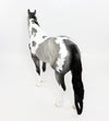 AEDUS~OOAK DAPPLE GREY PAINT WITH MAPPING ISH MODEL HORSE 3/8