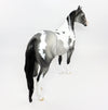 AEDUS~OOAK DAPPLE GREY PAINT WITH MAPPING ISH MODEL HORSE 3/8