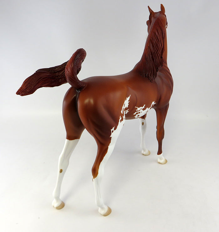 MASTERMIND-LE-6 CHESTNUT PAINTED ARABIAN MODEL HORSE 9/30