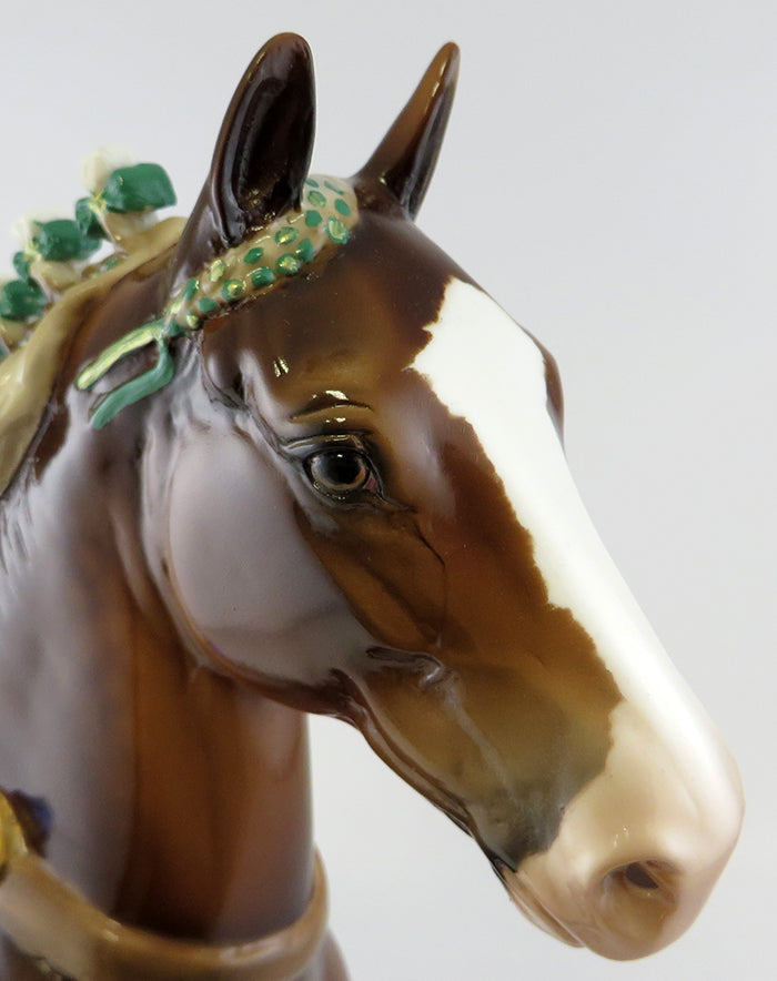 TIN SOLDIER-LE4 DARK SORREL TROTTING DRAFTER MODEL HORSE EQ 2016 7/28