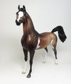 bay paint arabian model horse 