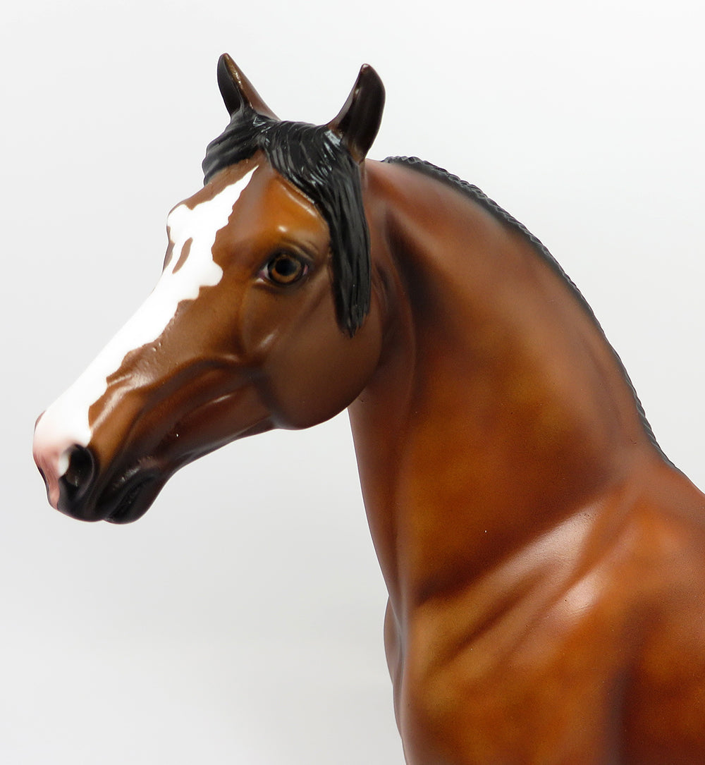 FLANNERY-OOAK DAPPLE BAY MORGAN MODEL HORSE 3/10
