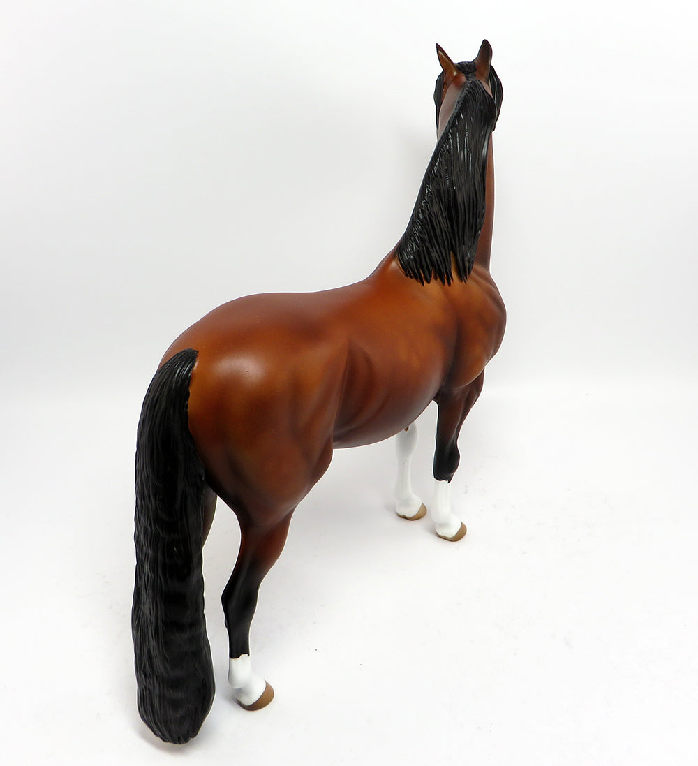 FLANNERY-OOAK DAPPLE BAY MORGAN MODEL HORSE 3/10