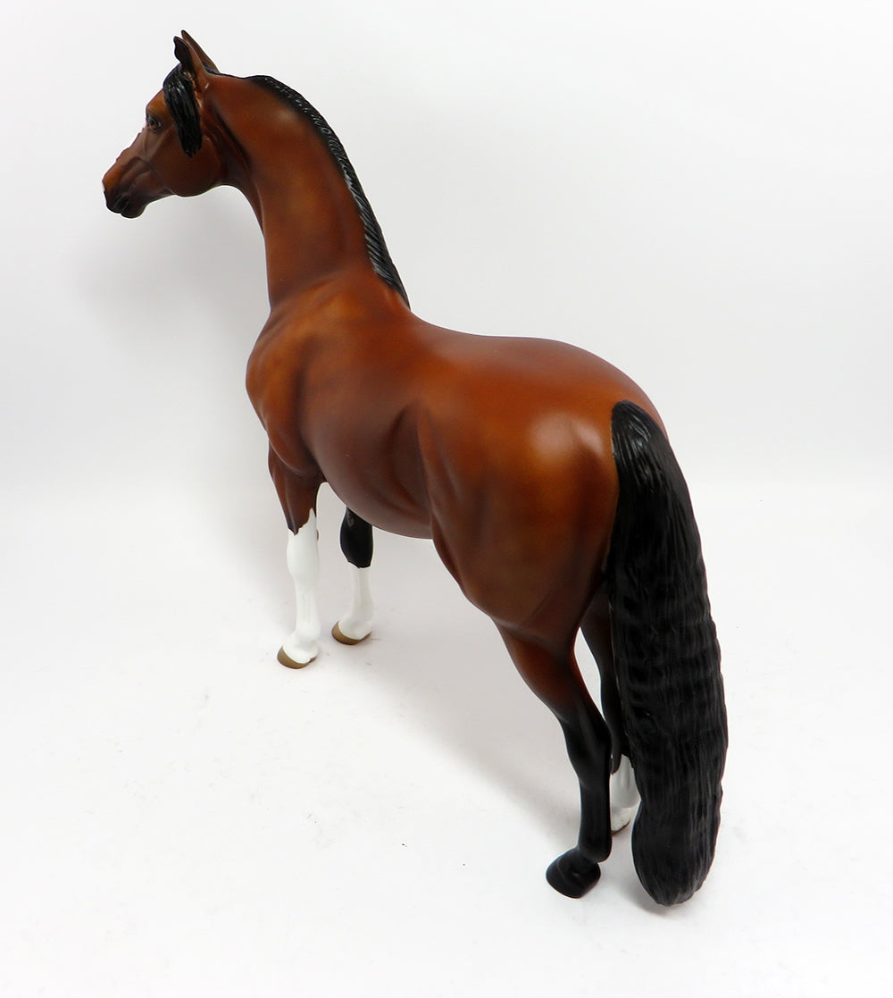 FLANNERY-OOAK DAPPLE BAY MORGAN MODEL HORSE 3/10