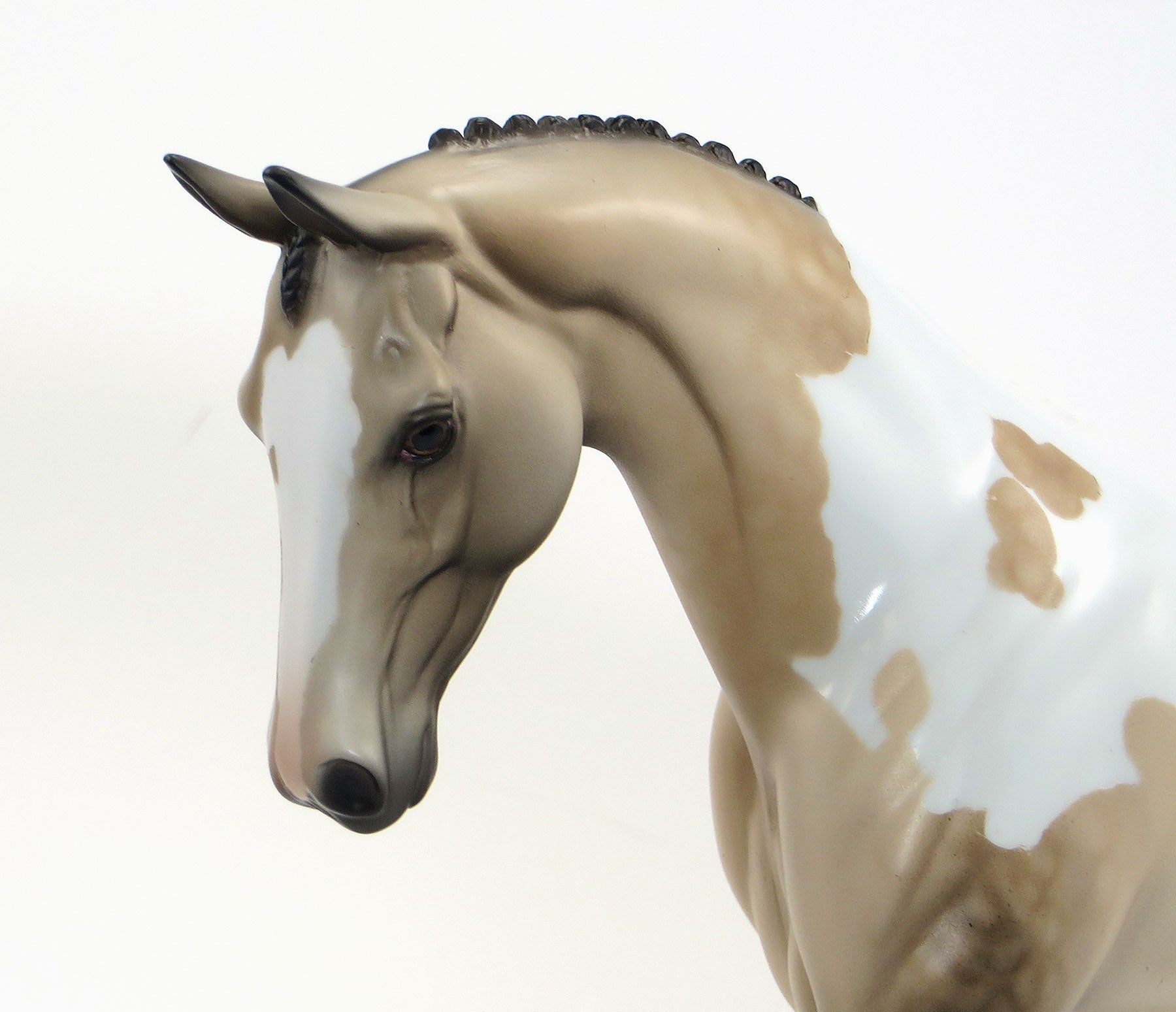 EMMET KELLY - OOAK Dappled Pale Buckskin Pinto English Pony Model Horse - 6/26