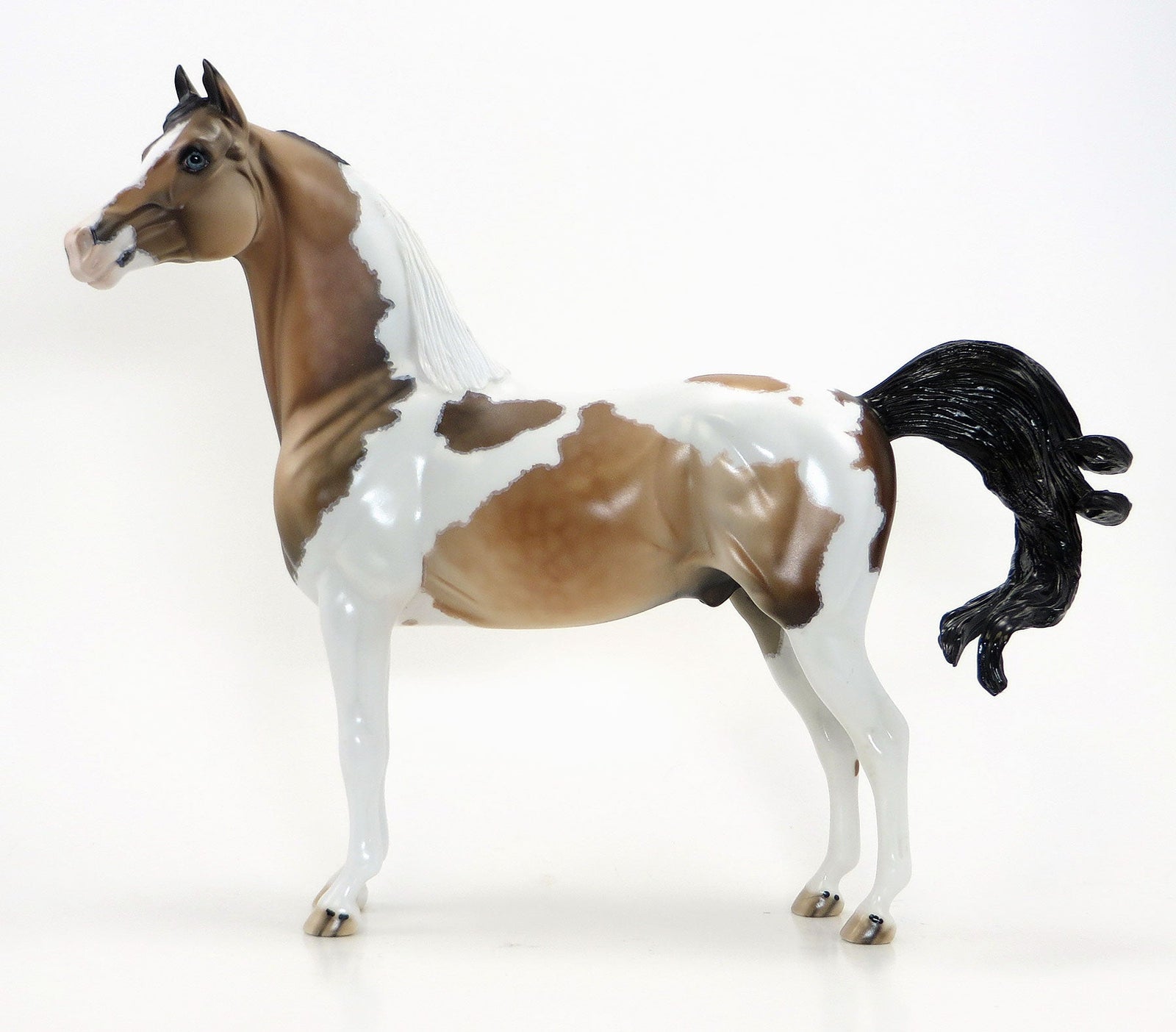 STRONG MAN DAN - OOAK Buckskin Pinto Morgan Model Horse - 6/15