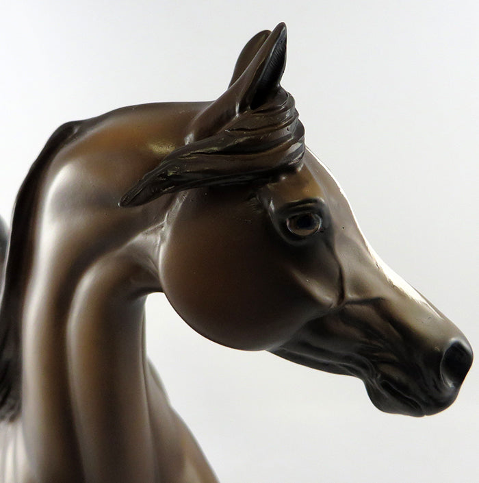 CHANDER~OOAK DAPPLE CHESTNUT ARABIAN MODEL HORSE 10/11/16