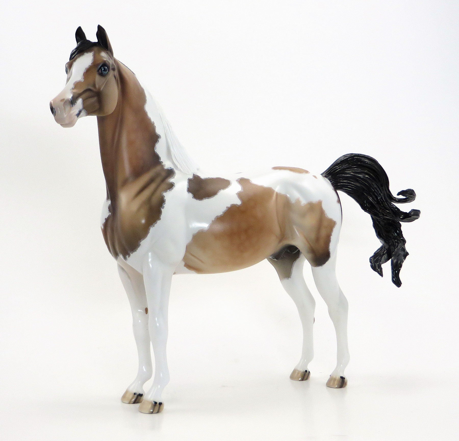 STRONG MAN DAN - OOAK Buckskin Pinto Morgan Model Horse - 6/15