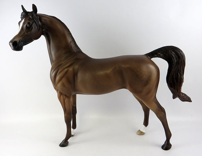 CHANDER~OOAK DAPPLE CHESTNUT ARABIAN MODEL HORSE 10/11/16