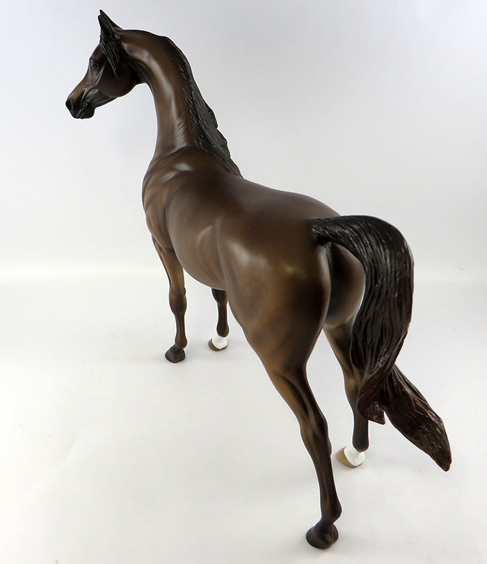 CHANDER~OOAK DAPPLE CHESTNUT ARABIAN MODEL HORSE 10/11/16