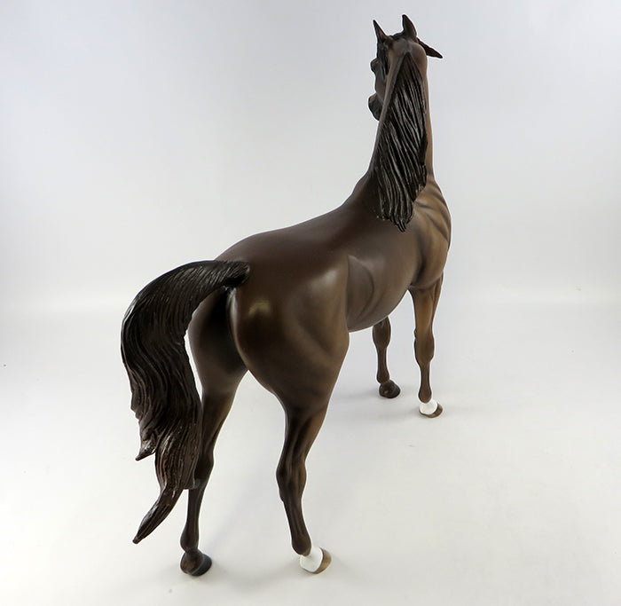 CHANDER~OOAK DAPPLE CHESTNUT ARABIAN MODEL HORSE 10/11/16