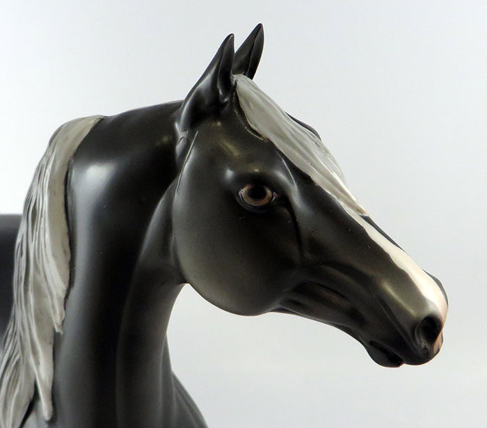 44 MAGNUM-OOAK DAPPLED STEEL GREY MORGAN MODEL HORSE 10/5/16