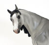 JUMBO - OOAK Grey W/Black Points Pebbles Arabian Model Horse - 6/26