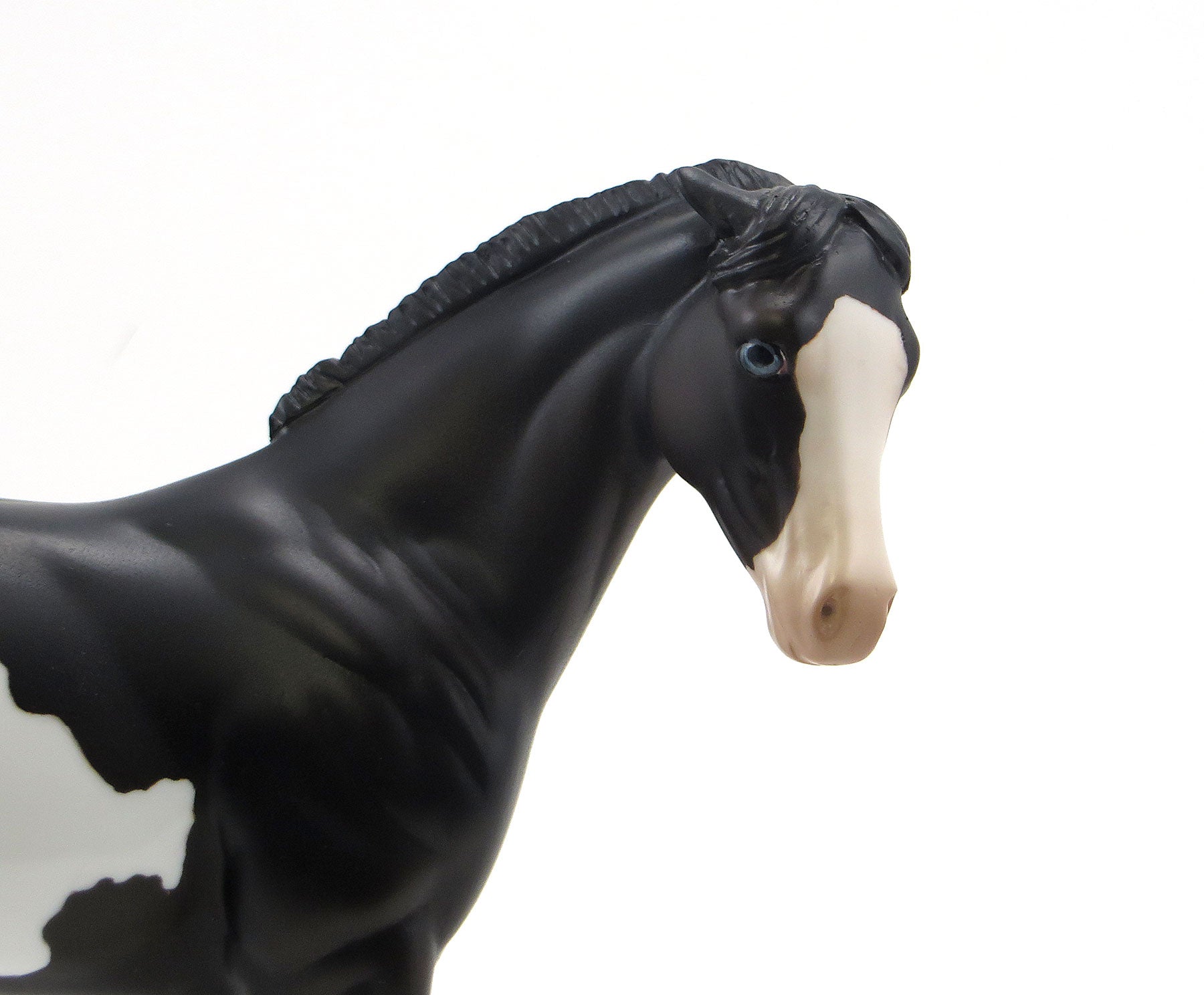 DOWN TOWN WAGON - OOAK Black Pinto Weanling Model Horse - 6/26