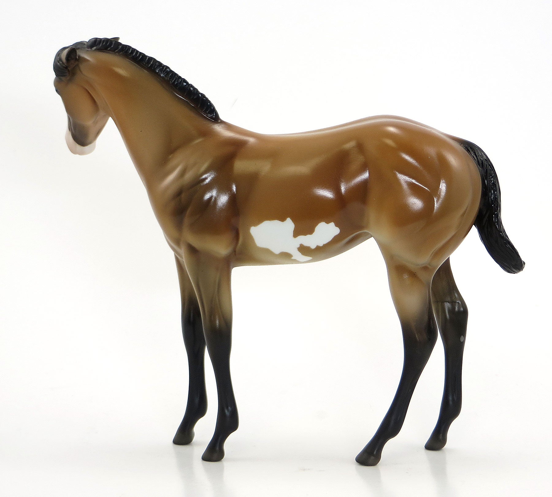 GROUCH BAG - OOAK Buckskin Pinto Weanling Model Horse - 6/26