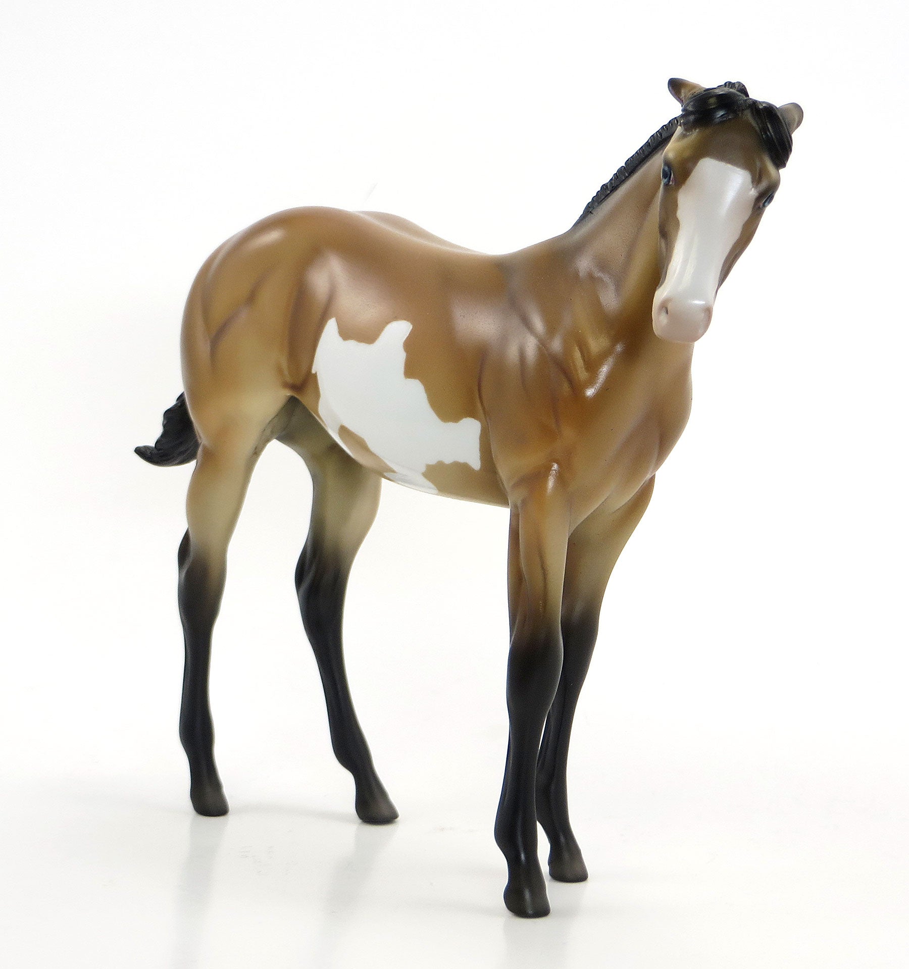 GROUCH BAG - OOAK Buckskin Pinto Weanling Model Horse - 6/26