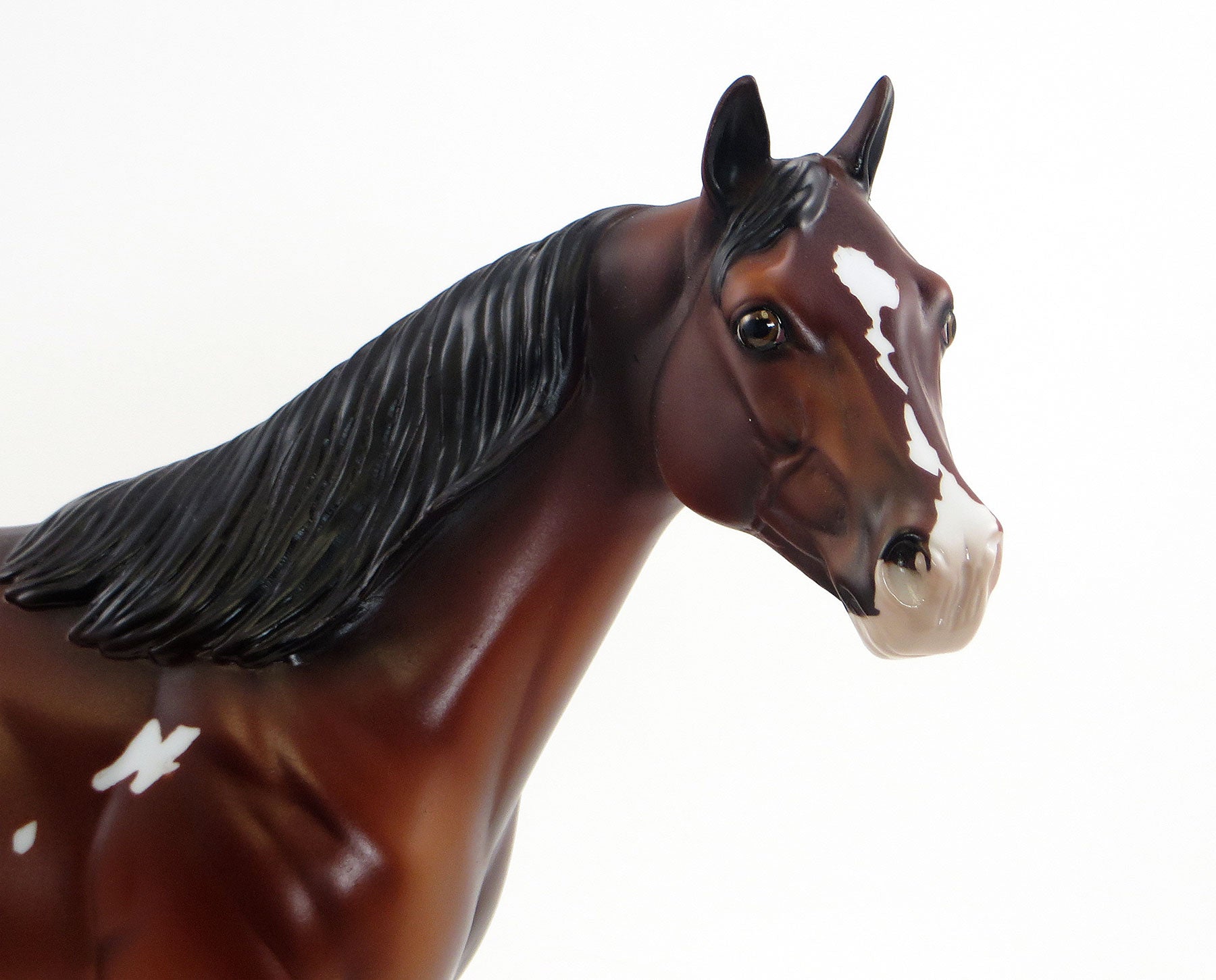 SIDESHOW ATTRACTION - OOAK Dapple Bay Paint Stock Model Horse - 6/15