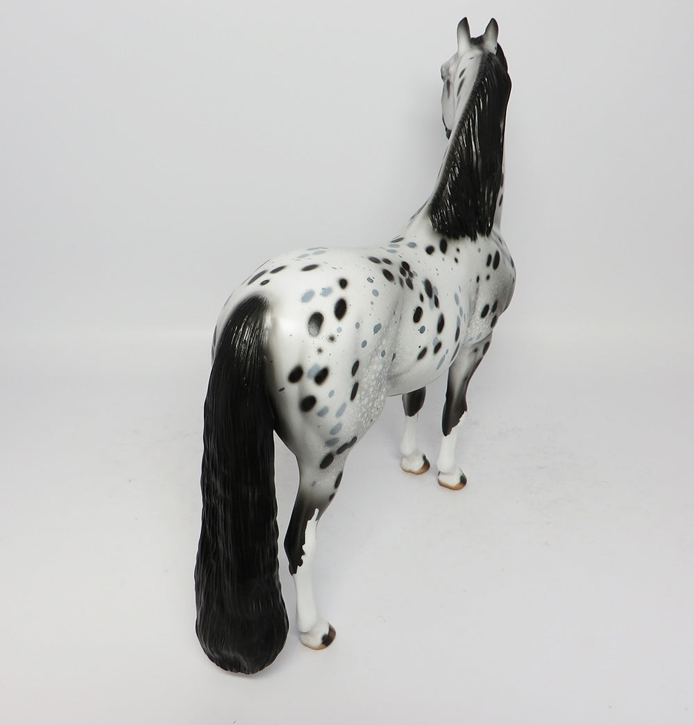TYREAL-OOAK LEOPARD APPALOOSA MORGAN MODEL HORSE BY DAWN QUICK 8/30/17