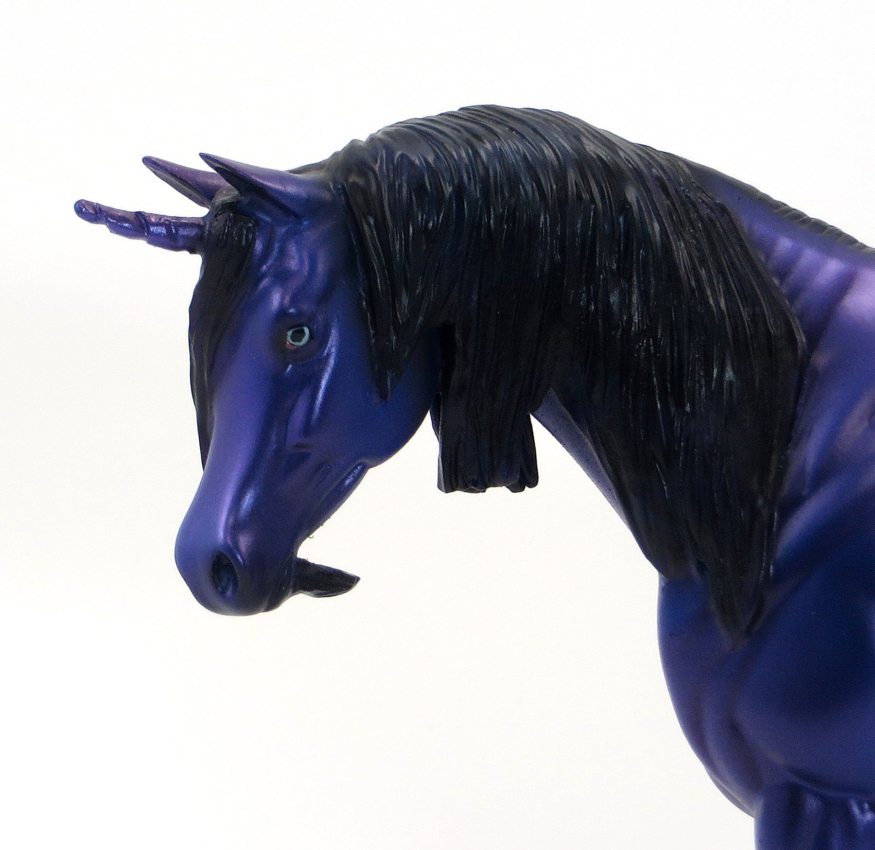 GREATEST SHOW ON EARTH - OOAK Purple Appaloosa Unicorn Model Horse Pebble - 6/15