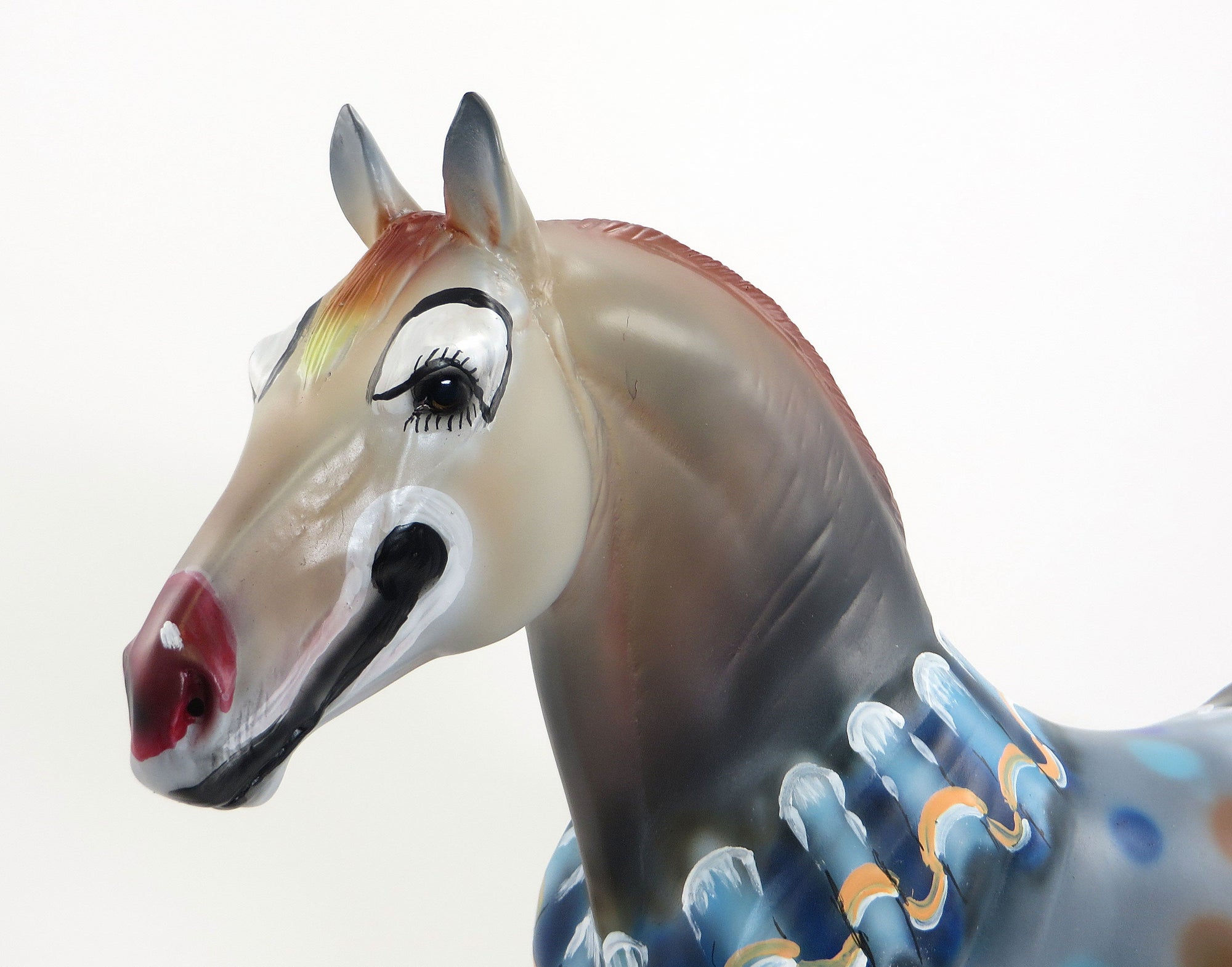 RING MASTER - OOAK Extreme Custom Clown Standing Draft Model Horse - 6/26