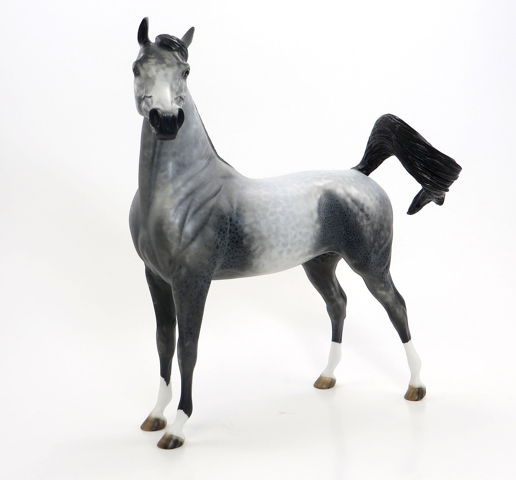 THE UNBELIEVABLE ACT - OOAK Extreme Leopard Appaloosa Arabian Model Horse - 6/26