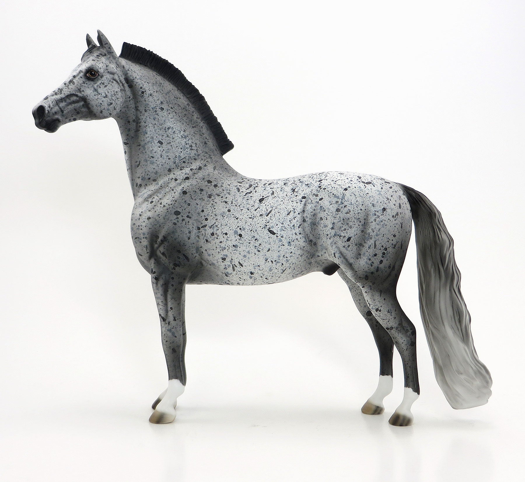 IRON JAW - OOAK Extreme Leopard Appaloosa Morgan Model Horse - 6/15
