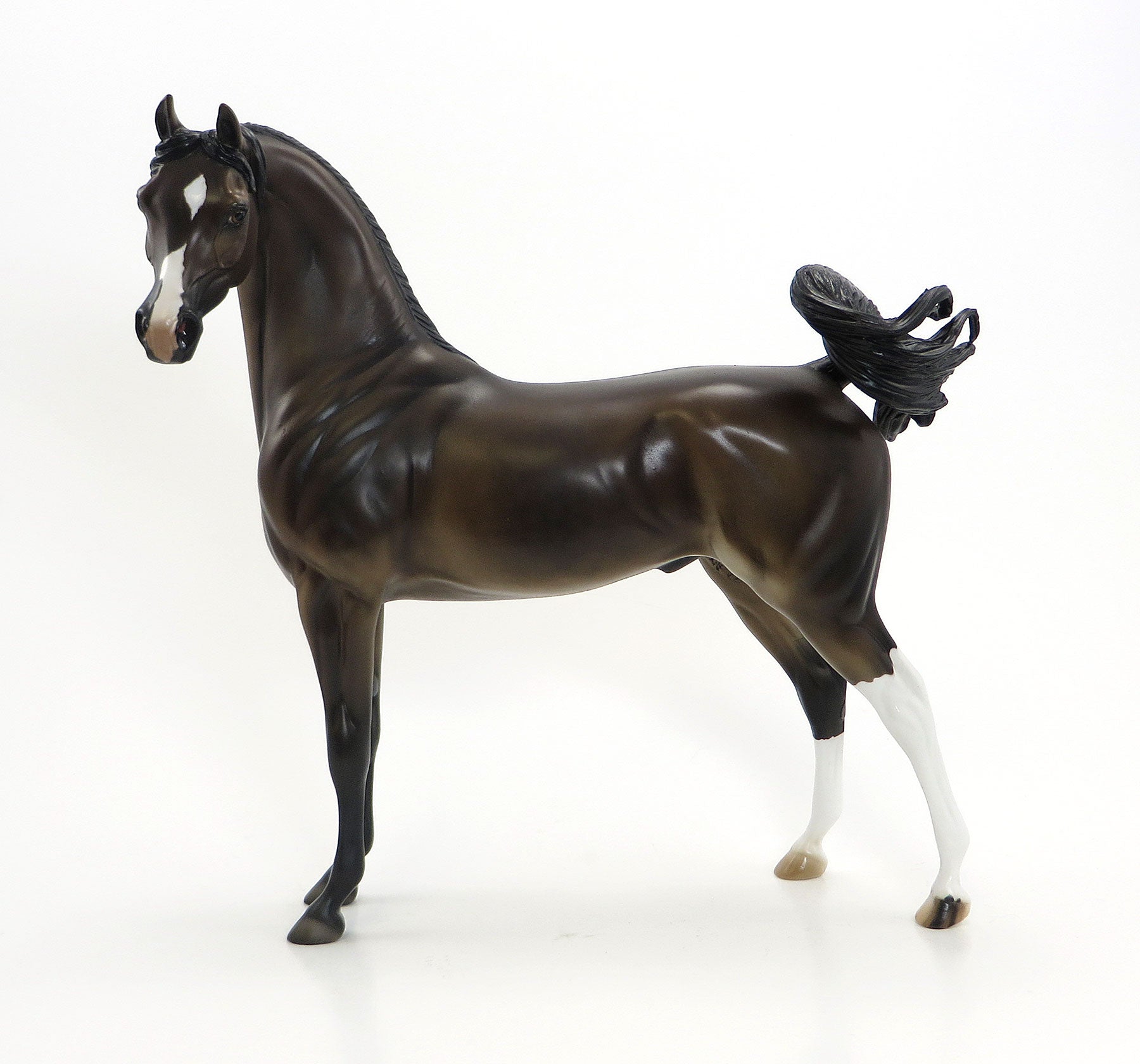 CLOWNEY - OOAK  Bay Appaloosa Arabian Model Horse - 6/26