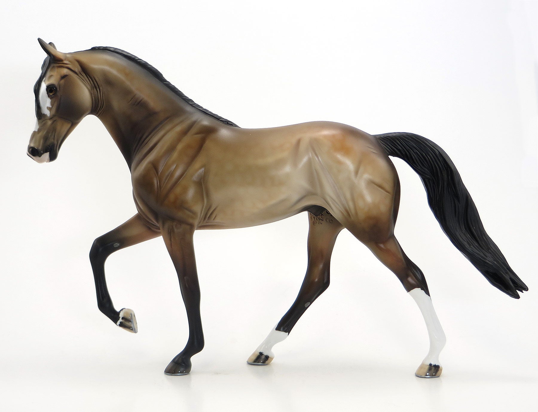 KA-BOOM - OOAK Dappled Sooty Buckskin Tennessee Walker Model Horse - 7/3