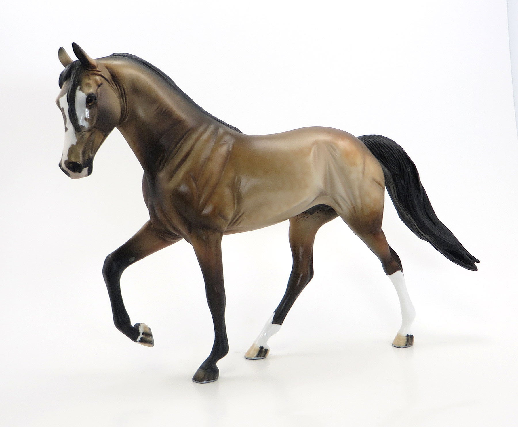 KA-BOOM - OOAK Dappled Sooty Buckskin Tennessee Walker Model Horse - 7/3