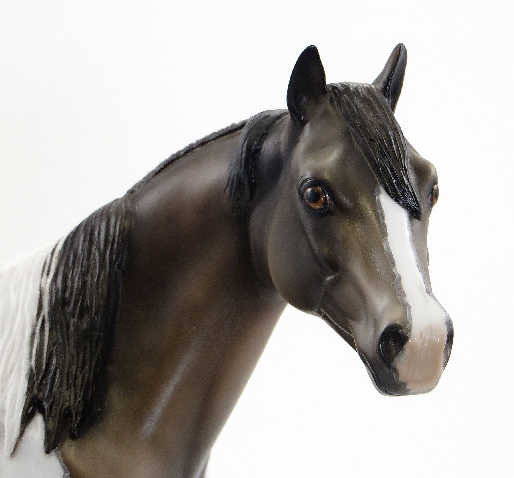 OLD GLORY - OOAK Sooty Buckskin Pinto Stock Model Horse with Mapping - 7/3