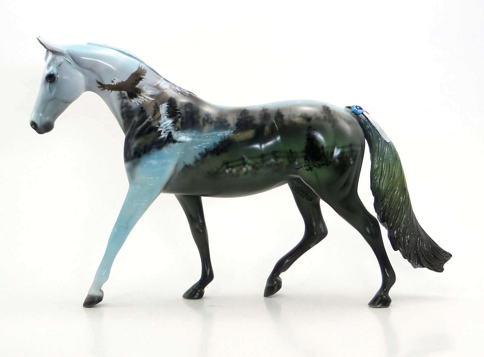 SPIRIT IN THE SKY - OOAK Extreme Custom Pony Mare with Flowers & Ribbons - 7/3