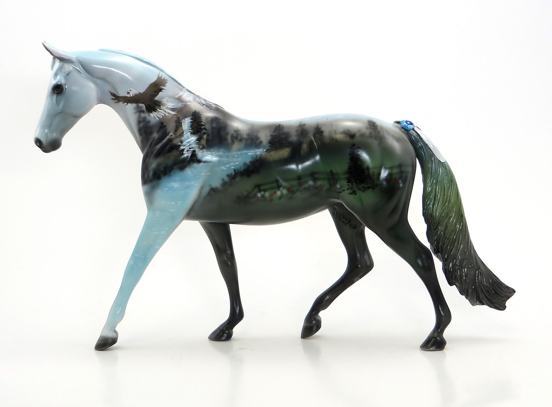 SPIRIT IN THE SKY - OOAK Extreme Custom Pony Mare with Flowers & Ribbons - 7/3