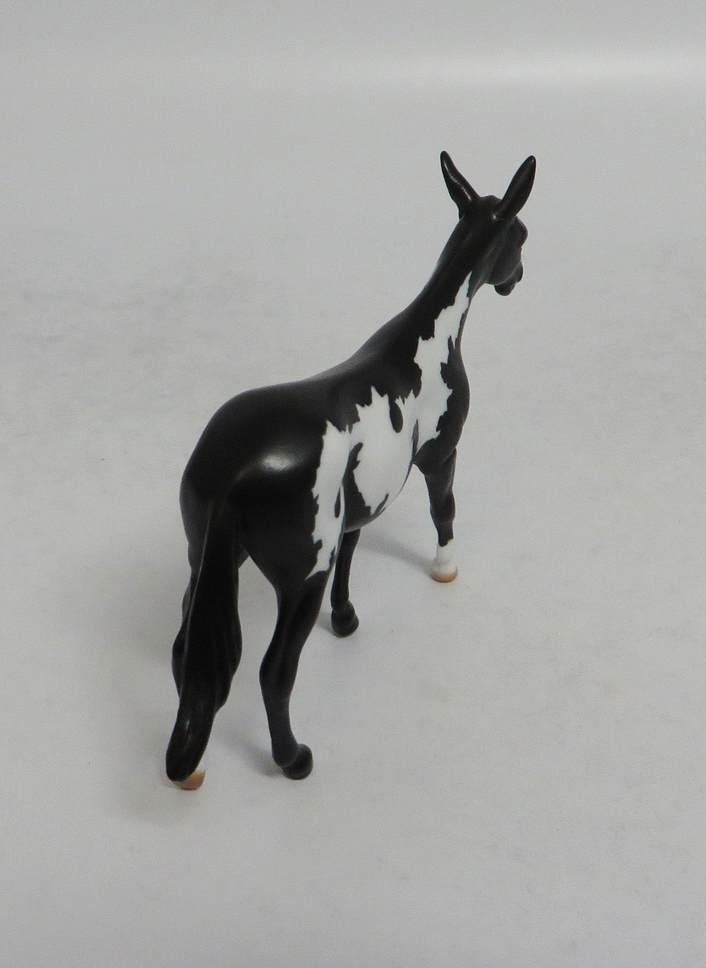 COAL - OOAK BLACK PINTO MULE CHIP BY TANSLEY 4/6/2018
