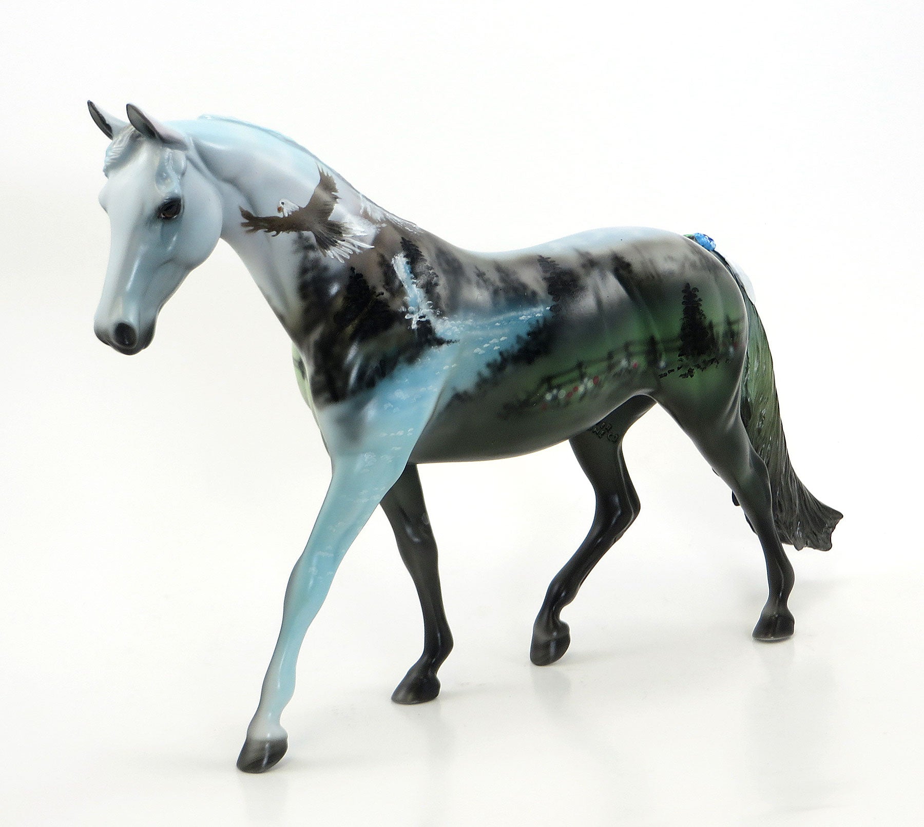 SPIRIT IN THE SKY - OOAK Extreme Custom Pony Mare with Flowers &amp; Ribbons - 7/3