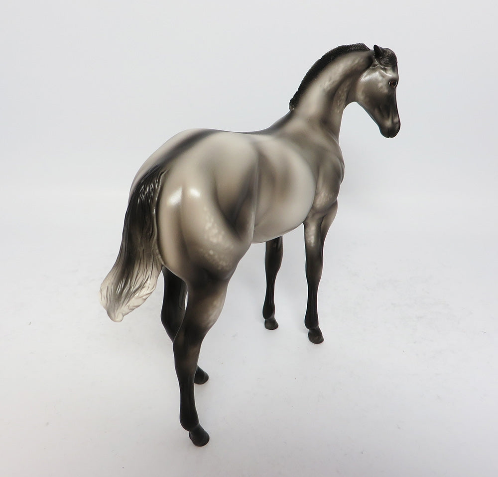 ONE OF A KIND-OOAK GRULLA W/ BLACK POINTS WEANLING MODEL HORSE 9/1/17