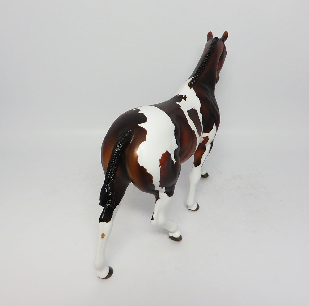 IDENTITY CRISIS-OOAK DARK DAPPLE BAY PONY MODEL HORSE 9/1/17