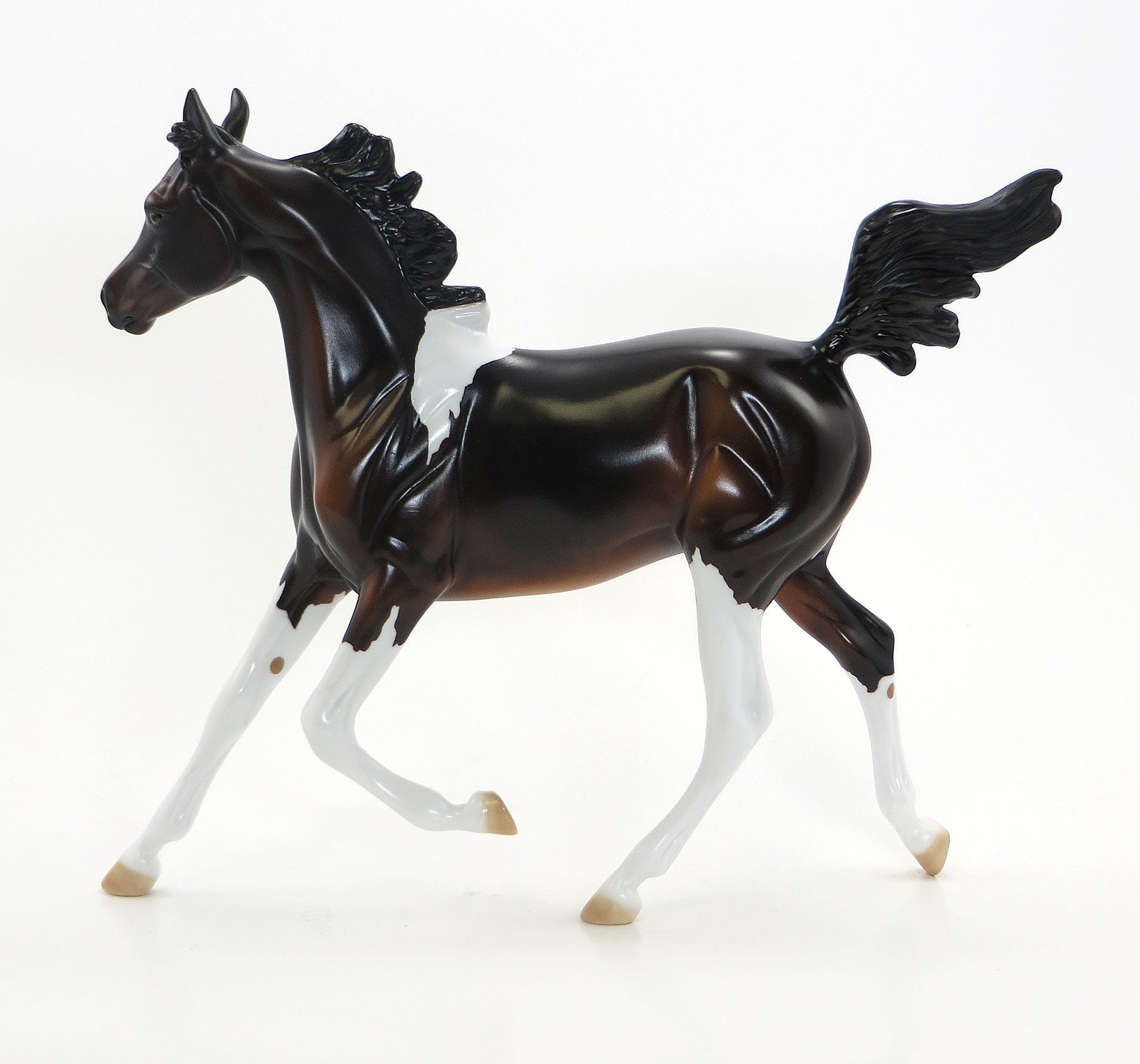 UNCLE SAMS DAUGHTER - Seal Bay Pinto Yearling Model Horse - LE15 - 7/3