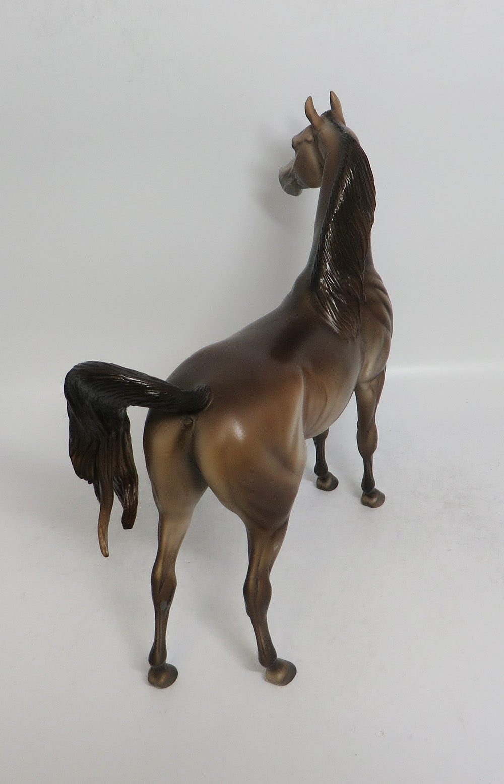 HAYSTACK - OOAK BROWN ARABIAN MODEL HORSE SHCF2018