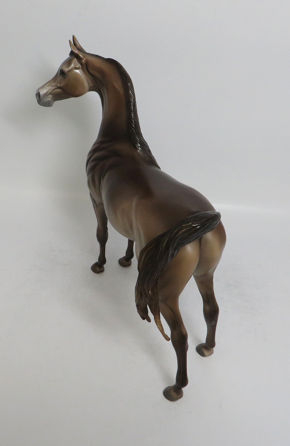 HAYSTACK - OOAK BROWN ARABIAN MODEL HORSE SHCF2018