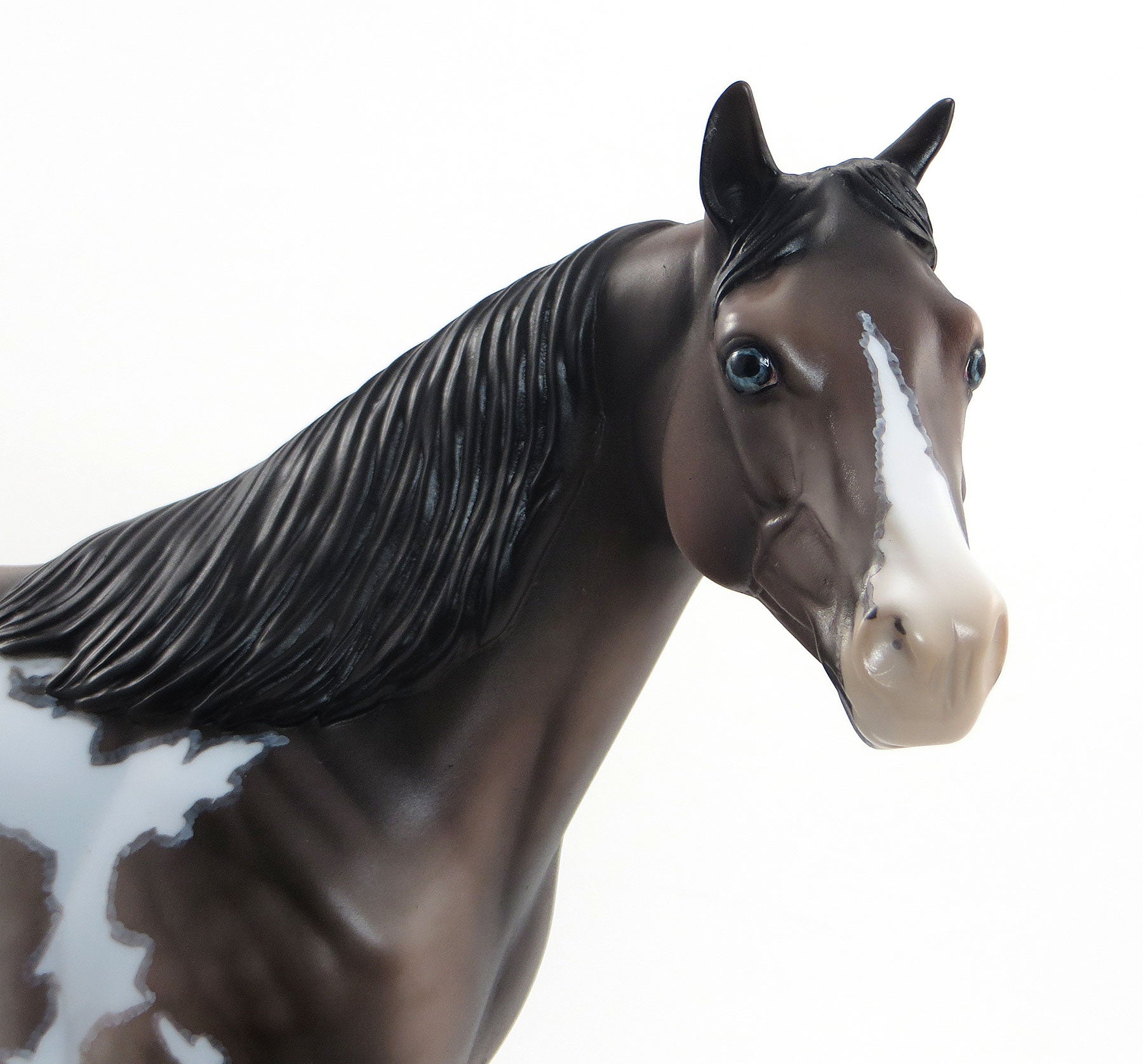 STAR SPANGLED BANNER - OOAK Rose Grey Stock Model Horse with Mapping - 7/3