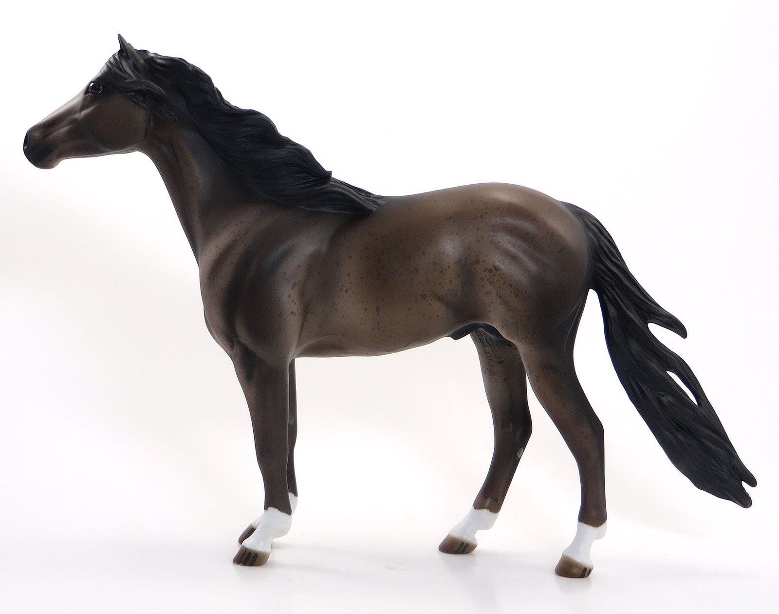 FREEDOM FIGHTER - OOAK Bay Leopard Appaloosa Model Horse Mustang - 7/3