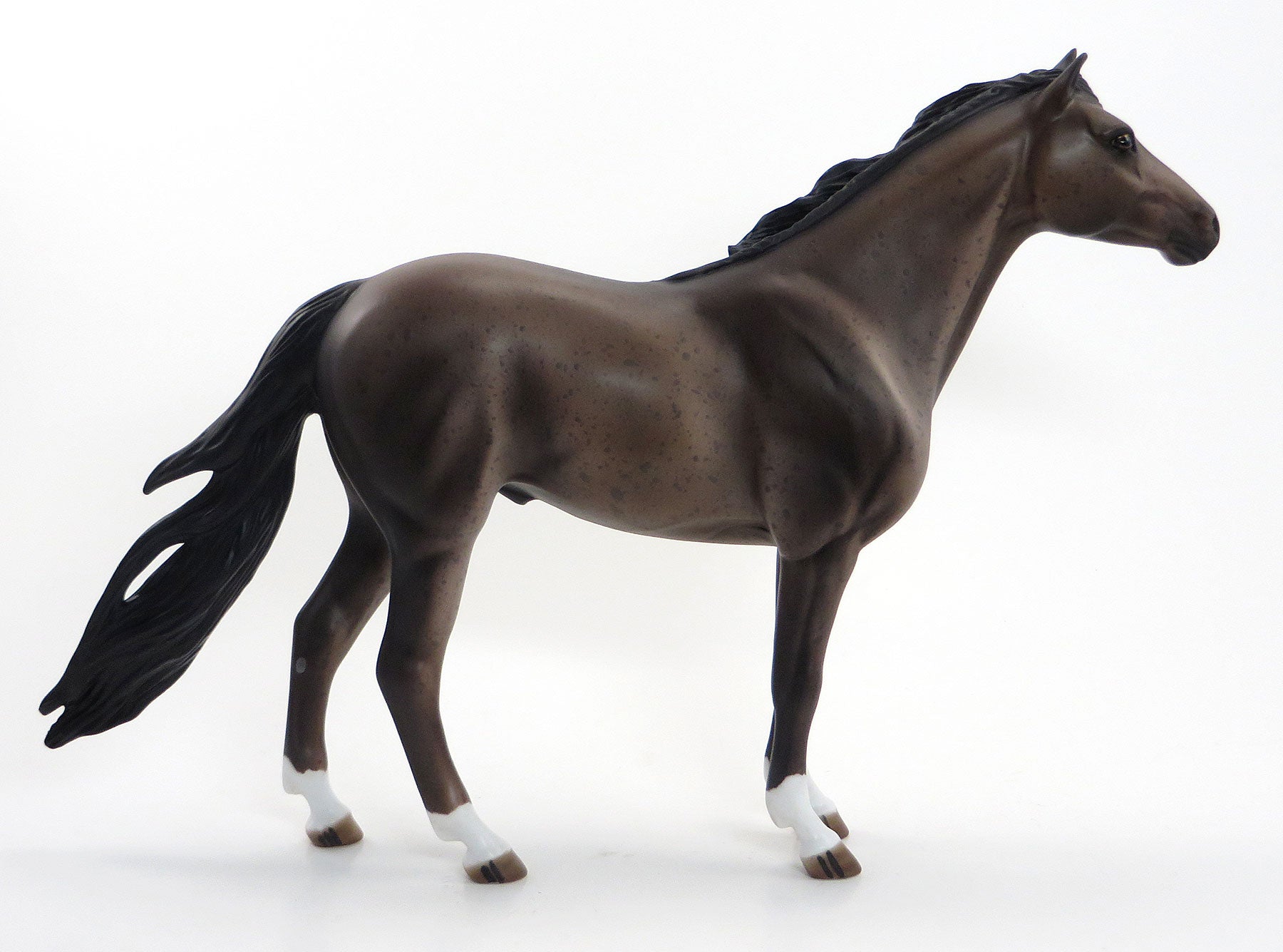 FREEDOM FIGHTER - OOAK Bay Leopard Appaloosa Model Horse Mustang - 7/3