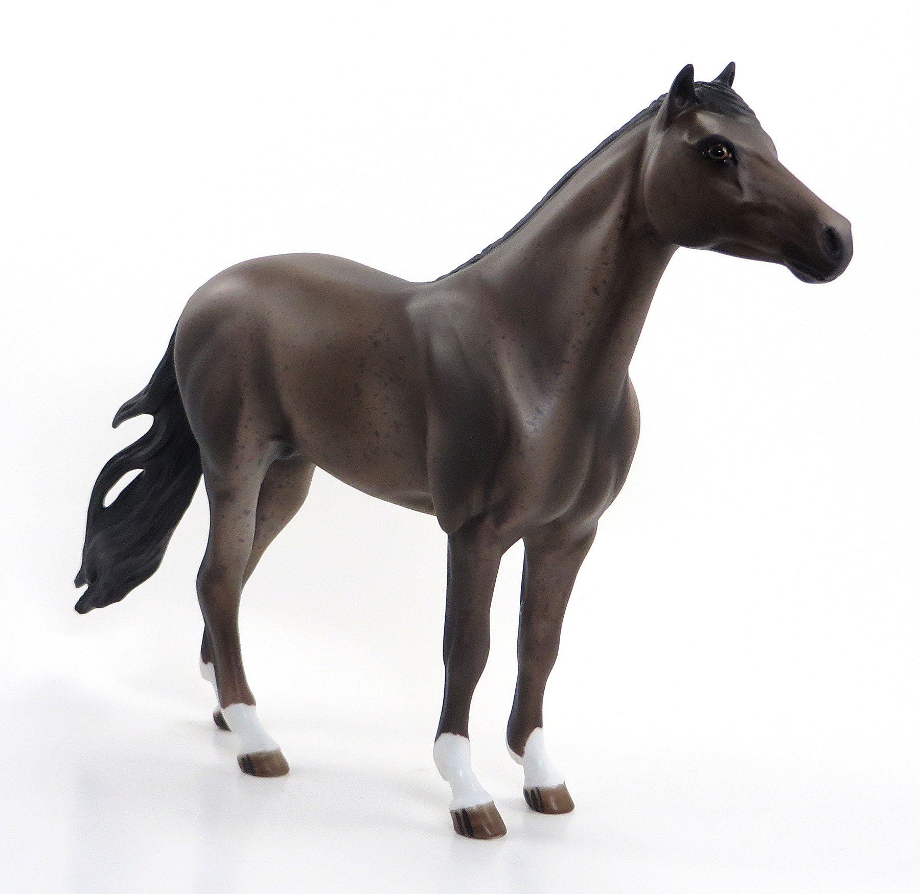 FREEDOM FIGHTER - OOAK Bay Leopard Appaloosa Model Horse Mustang - 7/3