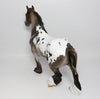CYCLONE-LE.4 APPALOOSA TROTTING DRAFTER MODEL HORSE 9/6/17