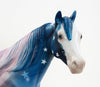 FADED GLORY - OOAK Extreme Custom Faded American Flag Decorator Stock Model Horse - 7/3