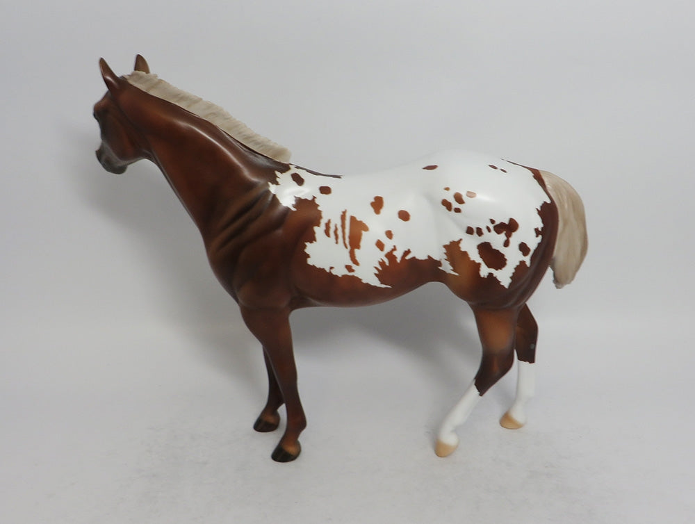 GAHANNA  - LE7 CHESTNUT APPALOOSA ISH MODEL HORSE EA2018