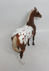 GAHANNA  - LE7 CHESTNUT APPALOOSA ISH MODEL HORSE EA2018