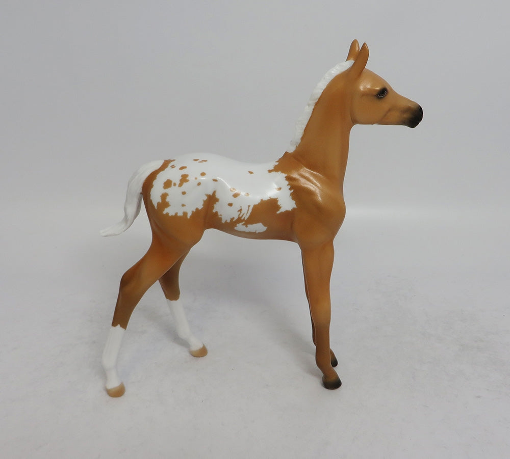 BUTTER BALL - LE3 PALOMINO APPALOOSA FOAL MODEL HORSE SHCF2018