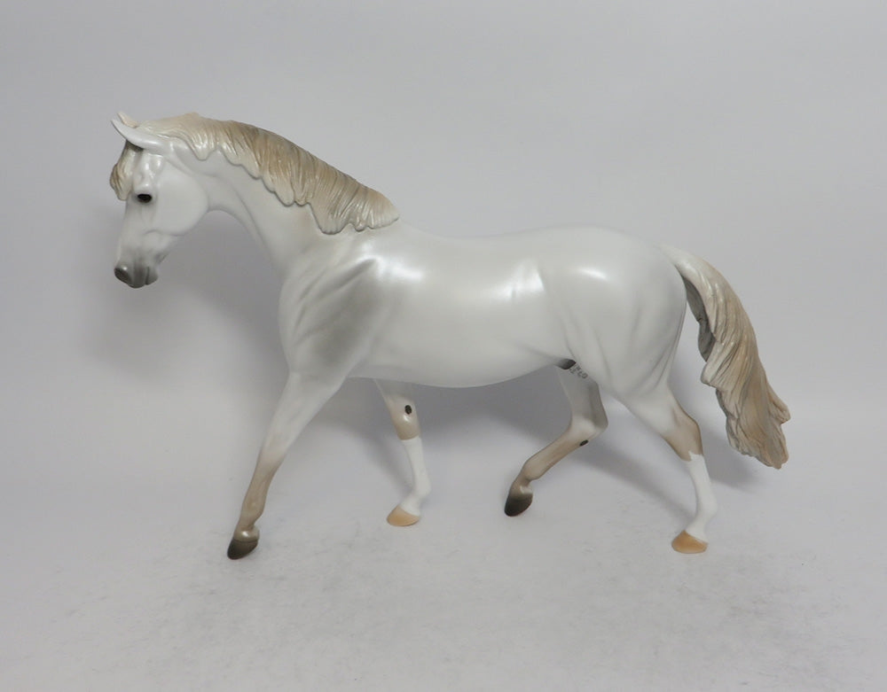 CENTENNIAL - OOAK PEARLY GREY PONY MODEL HORSE SHCF2018